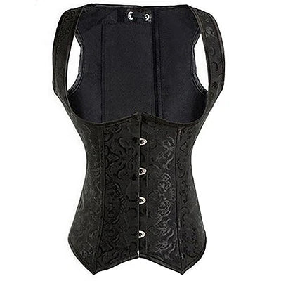X Neue Steampunk Stahl Ohne Knochen Lace up Zurück Sexy Körper Bustier Vollbrust Korsett Frauen Taille Cincher Korsetts Schwarz Plus Größe S-6XL So ist Leben