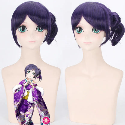 Anime Love Live Nozomi Tojo Cosplay Kostüm Lovelive Kimono Lila Kostüm Damenbekleidung So ist Leben