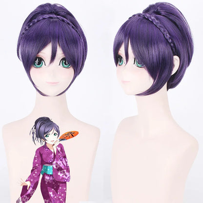 Anime Love Live Nozomi Tojo Cosplay Kostüm Lovelive Kimono Lila Kostüm Damenbekleidung So ist Leben