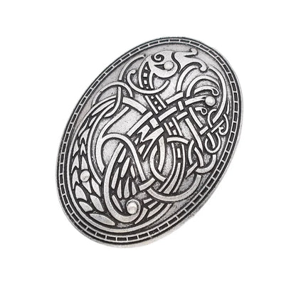 Wikinger waren Wolf geschnitzte Rune ethnische Frieden Brosche Totem Abzeichen Folk-Custom Accessoires Farbe Cosplay Corsage Schmuck für Frauen So ist Leben
