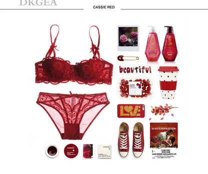 Neue Halbe Tasse Bh Höschen Sets Rot Frauen Dessous Set Stickerei Weiß Büstenhalter Dünne Baumwolle Sexy Unterwäsche Set Spitze Bh C D Tasse So ist Leben