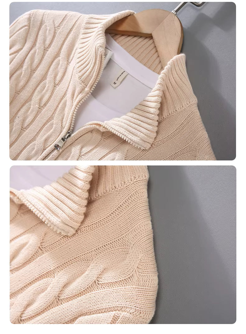 Herren Stehkragen Pullover im modernen Strickstil So ist Leben