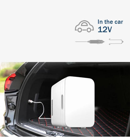 220v Mini-Kühlschrank Multifunktions tragbare kalte Gefriert ruhe Auto nach Hause Kosmetik Kühlschrank Getränke kühler Outdoor-Reise Camping Strand 6l So ist Leben