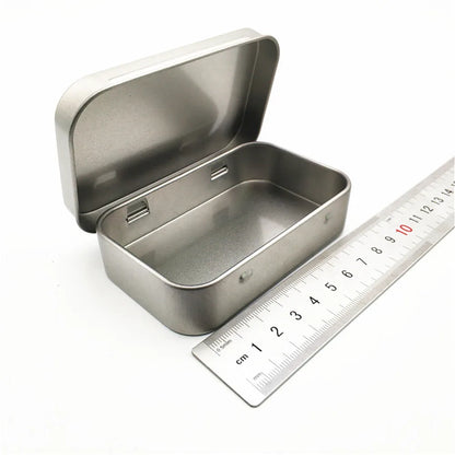 Neue quadratische Blech-Aufbewahrungsboxen Kleine Metall-Aufbewahrungsbox Silber Schmuck Schlüssel Münzen Metallbox Blechdose Hochzeit Süßigkeiten Aufbewahrungsdose So ist Leben