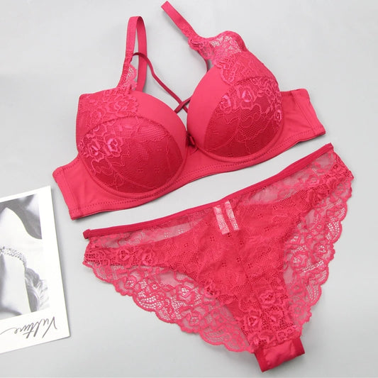 Nouvell Nahtlose Frauen Unterwäsche Sexy Spitze Push-Up Bralette Abschnitt Atmungs Weibliche Große Bh Sets Plus Größe Dessous So ist Leben