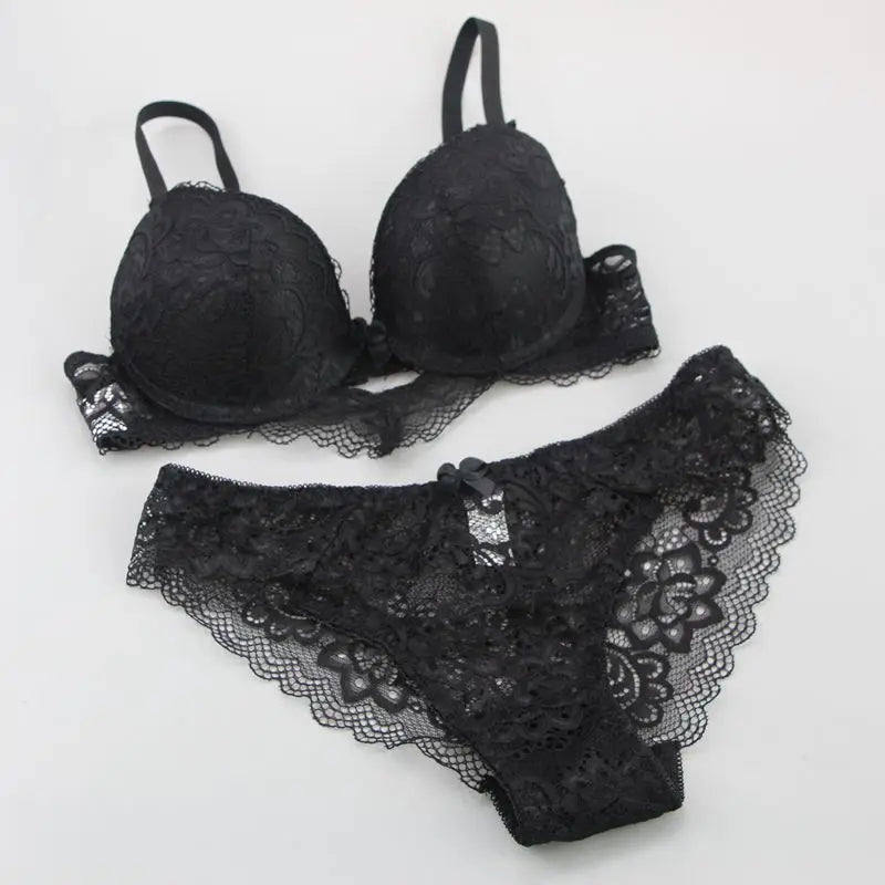 2022 neue Spitze Bohrer Bhs Set Frauen Plus Größe Push-Up Unterwäsche 34/75 36/80 38/85 40/90 42/95 ABCD Tasse Für weibliche Dessous So ist Leben