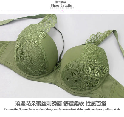 Nouvell Nahtlose Frauen Unterwäsche Sexy Spitze Push-Up Bralette Abschnitt Atmungs Weibliche Große Bh Sets Plus Größe Dessous So ist Leben