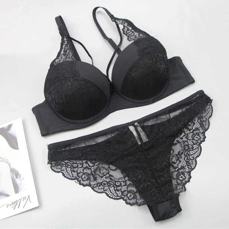 Nouvell Nahtlose Frauen Unterwäsche Sexy Spitze Push-Up Bralette Abschnitt Atmungs Weibliche Große Bh Sets Plus Größe Dessous So ist Leben