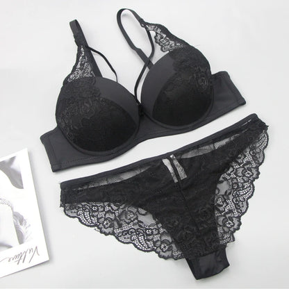 Nouvell Nahtlose Frauen Unterwäsche Sexy Spitze Push-Up Bralette Abschnitt Atmungs Weibliche Große Bh Sets Plus Größe Dessous So ist Leben