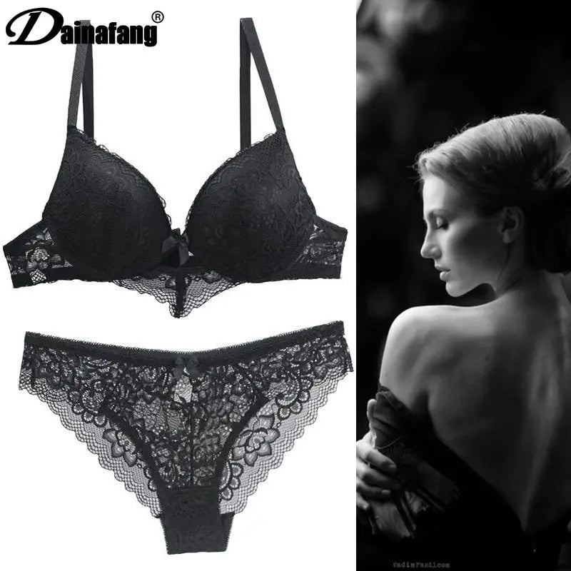 2022 neue Spitze Bohrer Bhs Set Frauen Plus Größe Push-Up Unterwäsche 34/75 36/80 38/85 40/90 42/95 ABCD Tasse Für weibliche Dessous So ist Leben