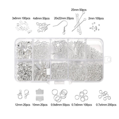 Legierung Zubehör Schmuck Erkenntnisse Set Reparatur Werkzeuge Karabinerverschluss Offene Biegeringe Ohrring Haken für DIY Schmuck Machen Liefert So ist Leben