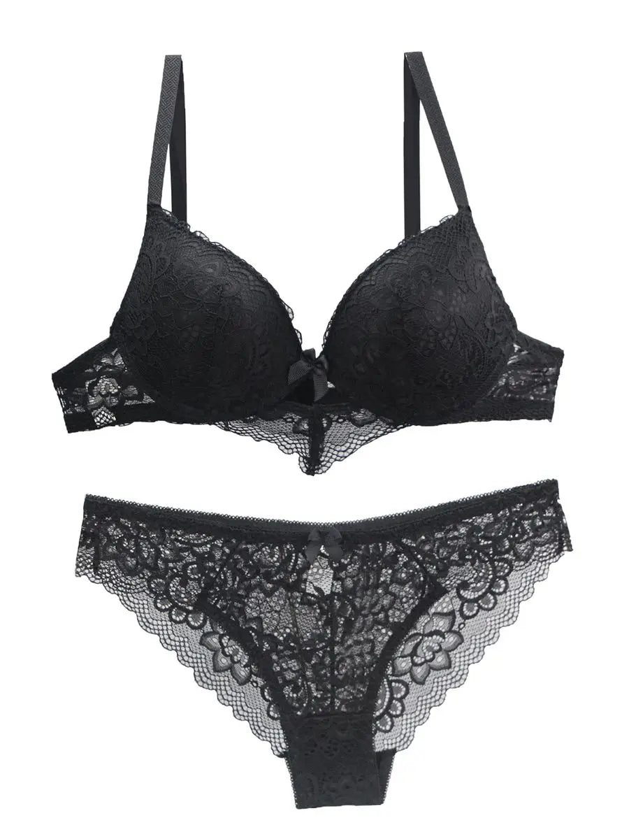 2022 neue Spitze Bohrer Bhs Set Frauen Plus Größe Push-Up Unterwäsche 34/75 36/80 38/85 40/90 42/95 ABCD Tasse Für weibliche Dessous So ist Leben