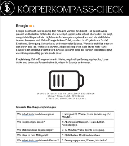 Körperkompass‑Test (kostenlos) So ist Leben