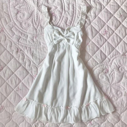 Y2k Kleidung Weißes Minikleid Frau Kleidung Gothic Kleid Harajuku Partykleider Grafik Rock Punk Goth Emo Kurze Damen Sommer So ist Leben