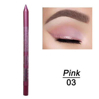 14-farbiger bunter Eyeliner-Stift, hoch pigmentierter perlmutt schimmernder Metallic-Smokey-Punk-Eyeliner im Gothic-Stil, langlebiger Water Pro So ist Leben