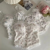 Florale Röhrenoberteile, französisches Holzohr-Saum-Unterhemd, atmungsaktive Spitzen-Tanktops für Damen, schöne Unterwäsche für den Sommer So ist Leben