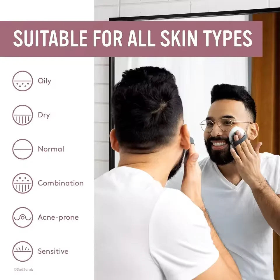 Silikon-Duschbürste Gesichtsreinigungsbürste Peeling-Bürste Massage-Hautpflege Miniatur-Schönheits-Duschbürste Gesichtsporen-Reinigungswerkzeug So ist Leben