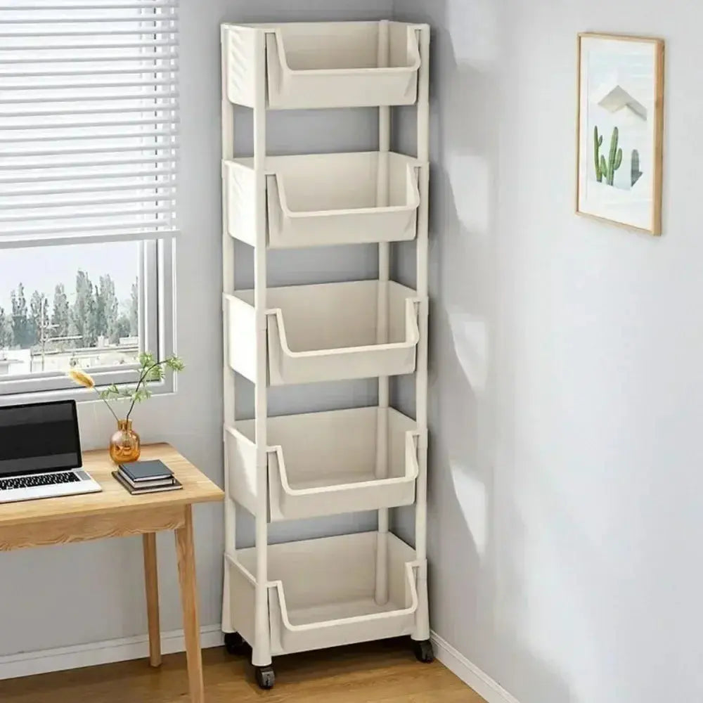 Trolley Bücherregal Küche Lagerregal Küche Ecke Schmaler Schlitz Lagerschrank Badezimmer Wohnzimmer Home Organizer - So ist Leben