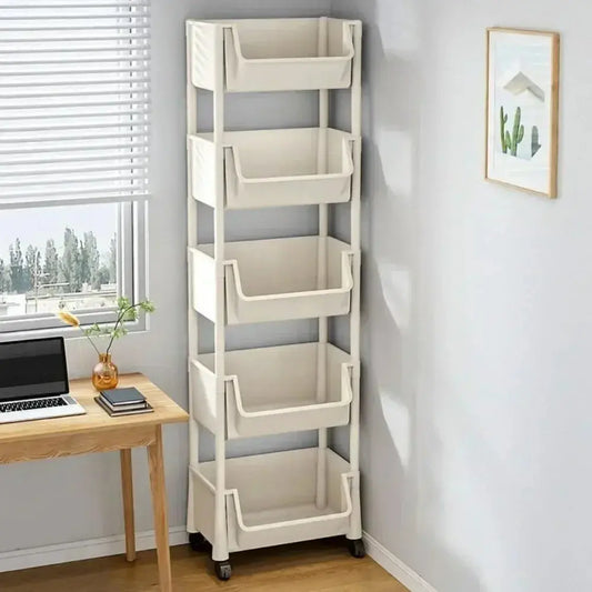 Trolley Bücherregal Küche Lagerregal Küche Ecke Schmaler Schlitz Lagerschrank Badezimmer Wohnzimmer Home Organizer - So ist Leben