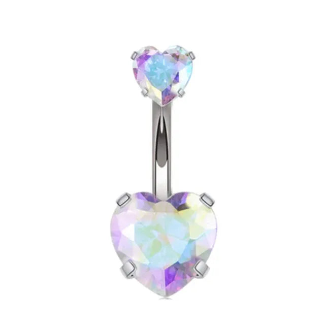 Herzförmiger Nabelring Ornament Wassertropfen 14G Bauchnabelpiercing Langhantel Anhänger Bauch Nombril Piercing Damenschmuck So ist Leben