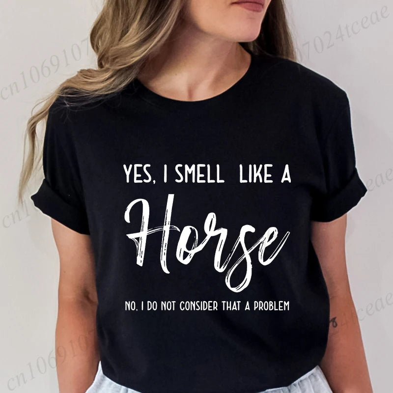 New Fashion Men Women T Shirt Horse Heartbeat Design Adults Children's Clothing Fashion Harajuku Horse Lover Tee T-Shirt Gifts So ist Leben