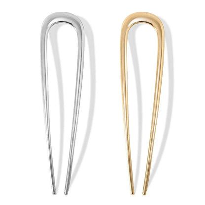 Neue Einfache U-förmige Haarnadel Metall Haar Sticks U Französisch Haar Clips Pins Modische Haar Schmuck Zubehör für Frauen Großhandel So ist Leben