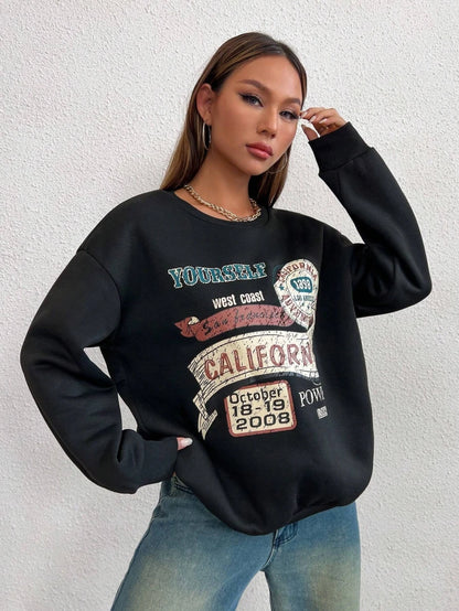 Vintage Lässiger California Fashion Sweatshirt Hoodie - So ist Leben