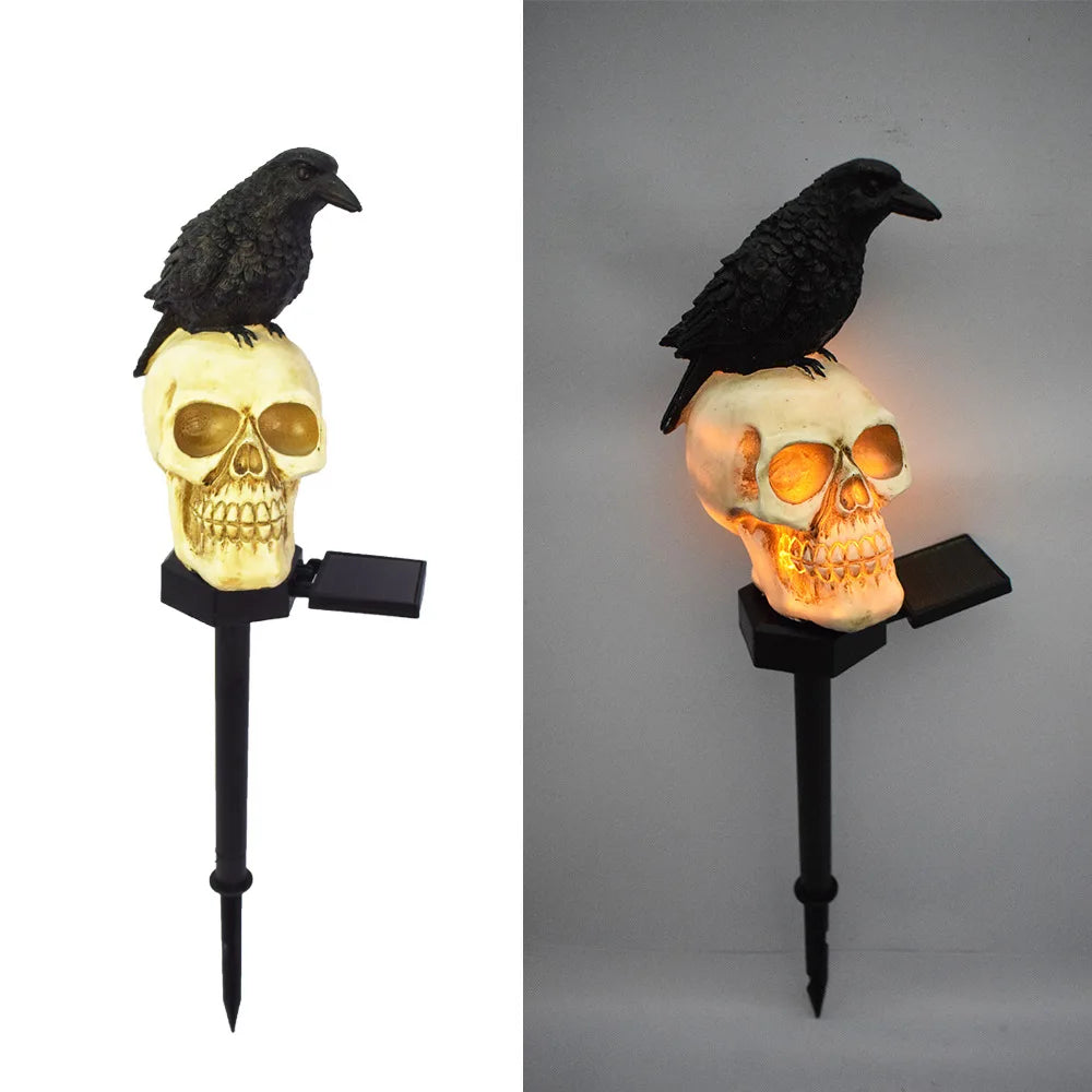 Halloween Outdoor Licht Skelett Geist Horror Grimasse Party Dekor für Innenhof Home Holiday Beleuchtung Garten Dekoration So ist Leben