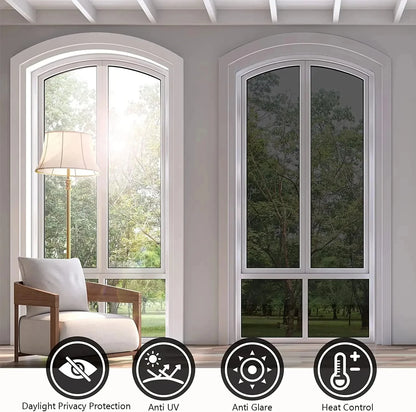 40-90CM Haus Fenster Privatsphäre Tönung Film Anti Look Glas Aufkleber Tag Einweg Spiegel Bildschirm Folie Vinyl UV Schutz Filme So ist Leben
