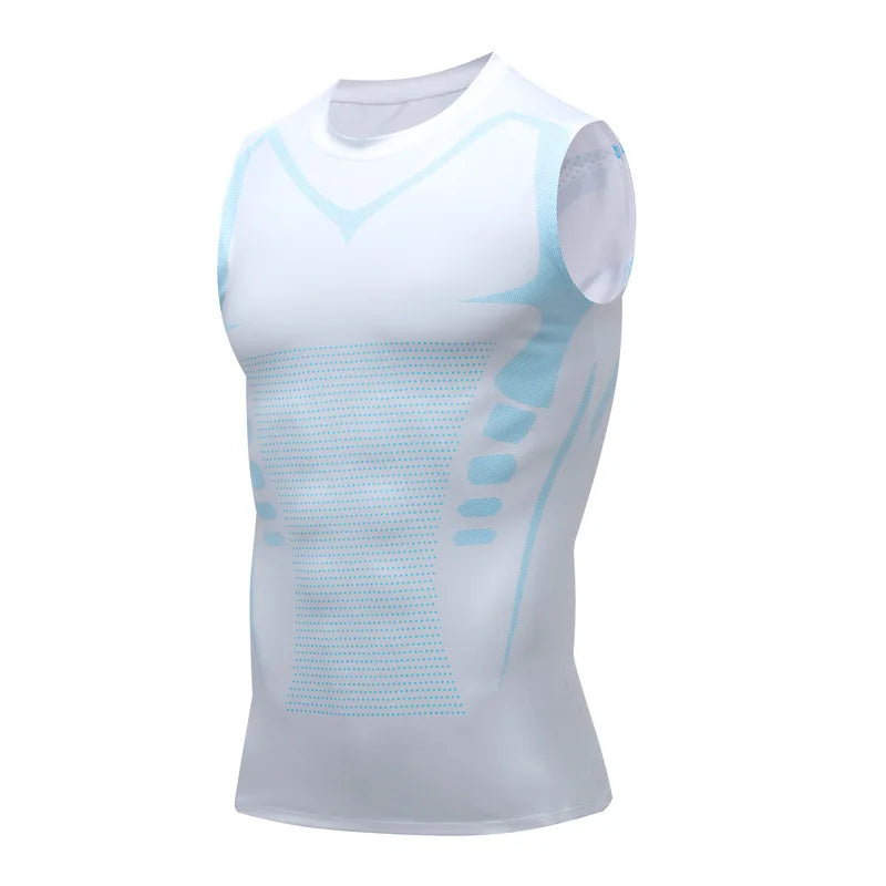 Herren-Kompressions-Tanktop für Herren, Fitnessstudio, ärmellos, schnell trocknend, Sportbekleidung, für Herren, Fitness, Bodybuilding, Weste, Workout, Muskel-Top So ist Leben