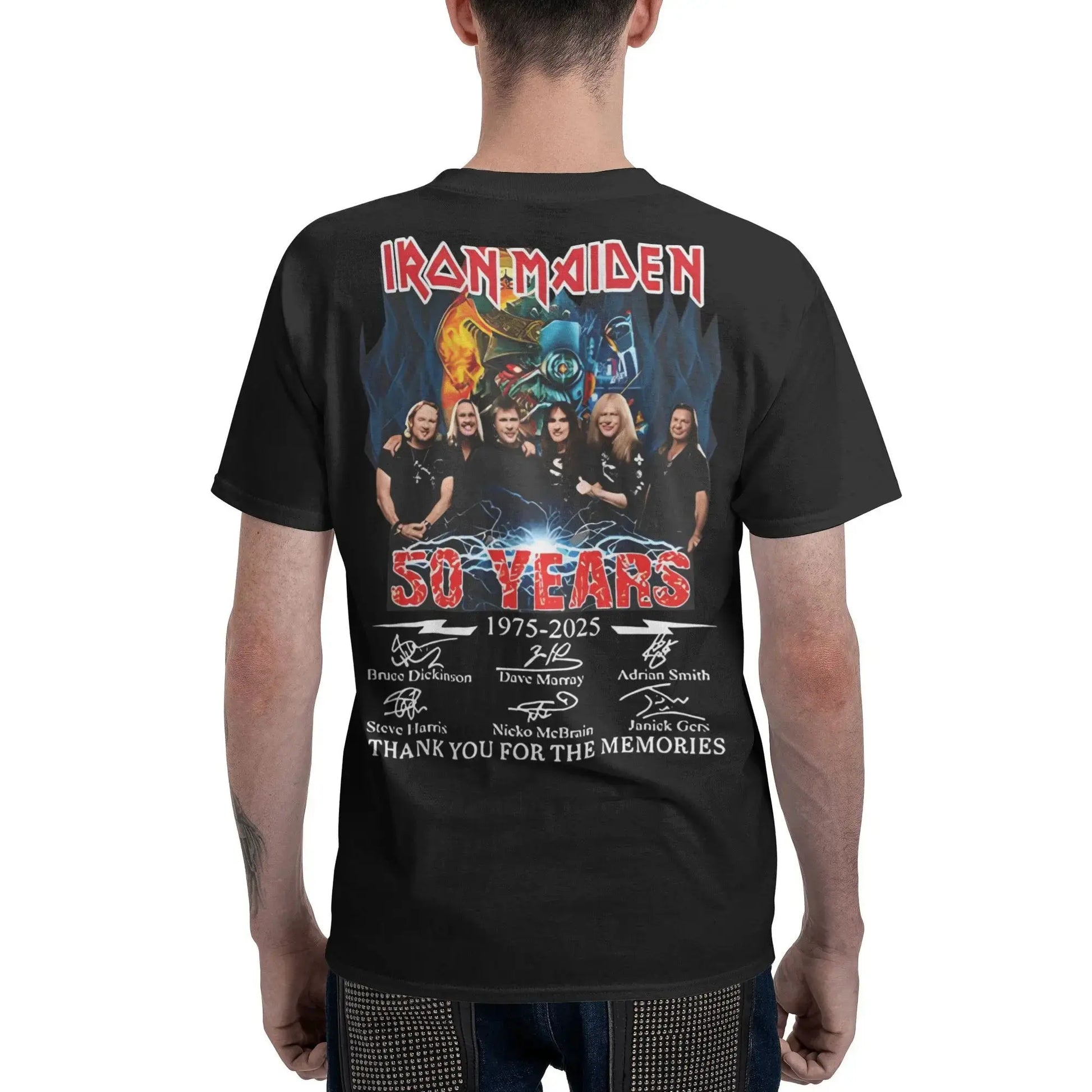 Vintage-T-Shirt aus Baumwolle mit rundem Kragen und kurzen Ärmeln - So ist Leben