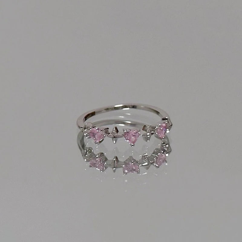 Vintage Unregelmäßige Kreuz Stern Offenen Ring für Frauen Männer Punk Gothic Silber Farbe Einstellbar Paar Ringe Y2K Egirl Schmuck Geschenk So ist Leben