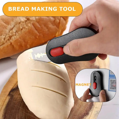 Brot Lame Scoring Werkzeug Sauerteig Teig Cutter Mit 5Pcs Klingen Magnetische Brot Scoring Messer Küche Gadgets Backen Werkzeuge