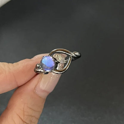 Y2K Kristall Ringe Kpop Herz Einstellbare Ring Unregelmäßige Geometrie Punk Vintage Ringe Set für Frauen Mädchen Neue Mode Schmuck So ist Leben
