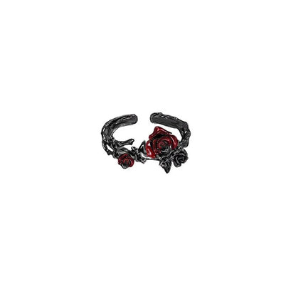 Dunkelheit Schmuck Goth Mandala Blume Manschette Armreifen Goth Krähe Armreif Punk Süße Cool Girl Feder Armband Zubehör Geschenke So ist Leben