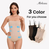 Molasus Abnehmen Trägerlosen Body Off Schulter Frauen Shorts Shapewear Bauch-steuer Body Shaper Sexy Fajas Unterwäsche Bodys So ist Leben