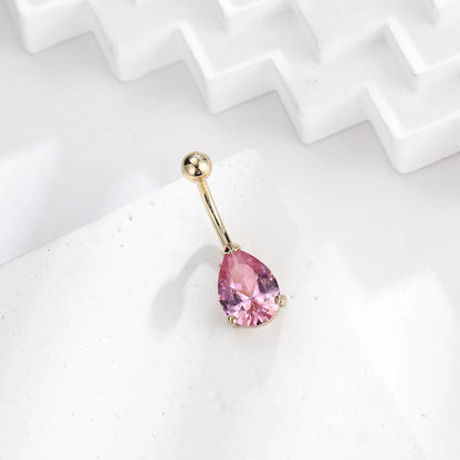 Herzförmiger Nabelring Ornament Wassertropfen 14G Bauchnabelpiercing Langhantel Anhänger Bauch Nombril Piercing Damenschmuck So ist Leben