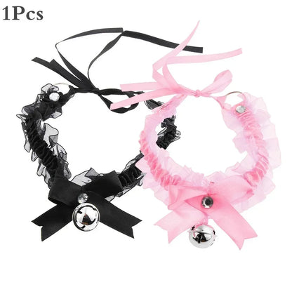 Nette Mode Kreative Frauen Gothic Einfache Sexy Spitze Kragen Anhänger Bogen Knoten Glocke Choker Halskette Kleid Mädchen Partei Schmuck So ist Leben