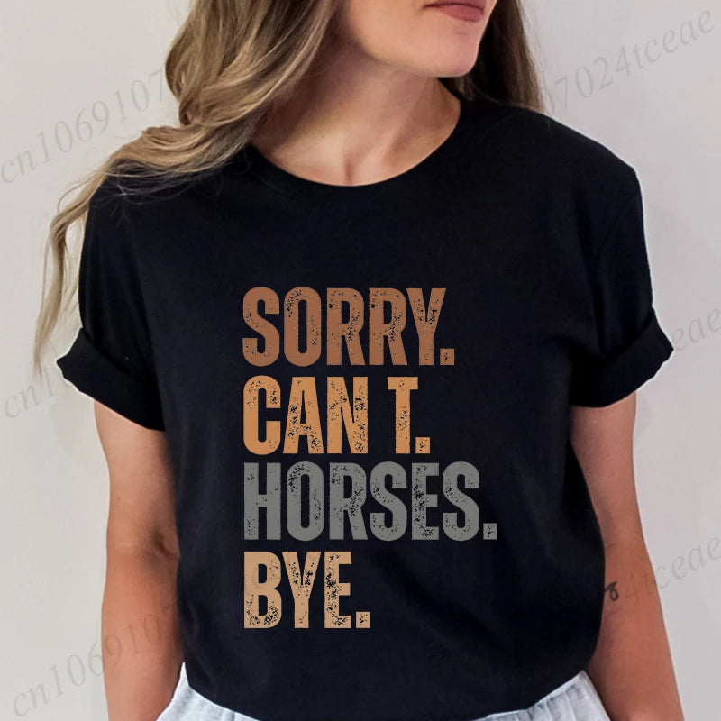 New Fashion Men Women T Shirt Horse Heartbeat Design Adults Children's Clothing Fashion Harajuku Horse Lover Tee T-Shirt Gifts So ist Leben