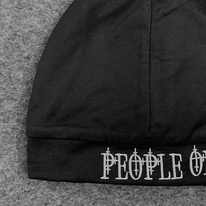 Retro Gothic Brief bestickt Pullover Hut personalisierte hübsche Kopfbedeckung Dekoration So ist Leben