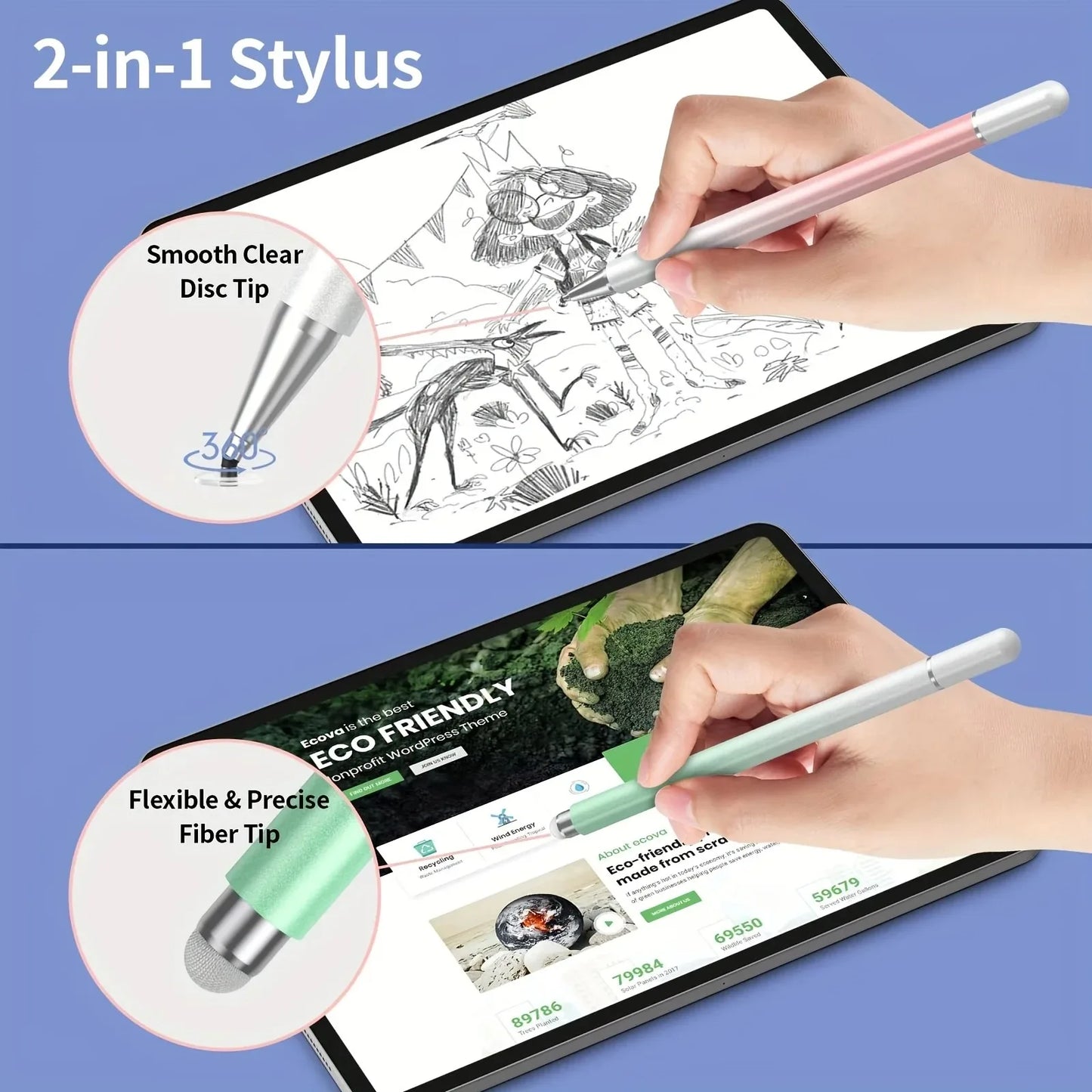 Stylus Stift Universeller Touchstift für Handy Tablet Android Touchscreen-Stift für Lenovo iPad iPhone Xiaomi Samsung Apple Pencil So ist Leben