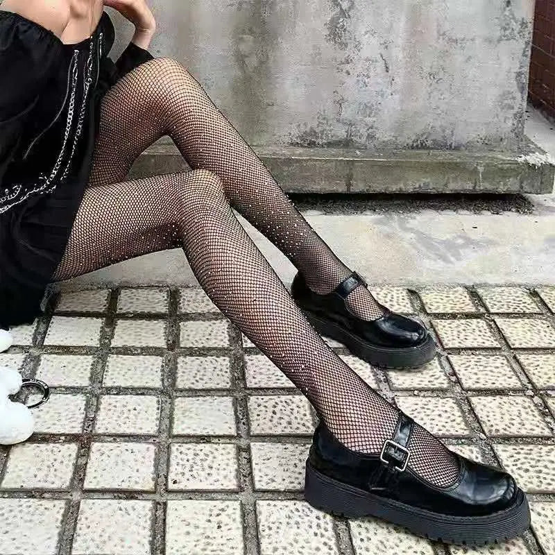 Klassische Lolita Höhlte Heraus Spitze Mesh Strümpfe Mit Flachem Boden Strumpfhosen Frauen Sexy Japanische Mädchen Gothic Punk Retro Spinne Web Strumpfhosen So ist Leben