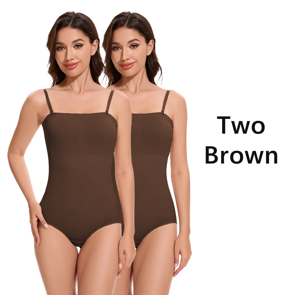 Molasus Abnehmen Trägerlosen Body Off Schulter Frauen Shorts Shapewear Bauch-steuer Body Shaper Sexy Fajas Unterwäsche Bodys So ist Leben