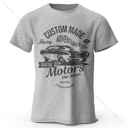 Motors Vintage Old School T-Shirt mit Grafikdruck - So ist Leben