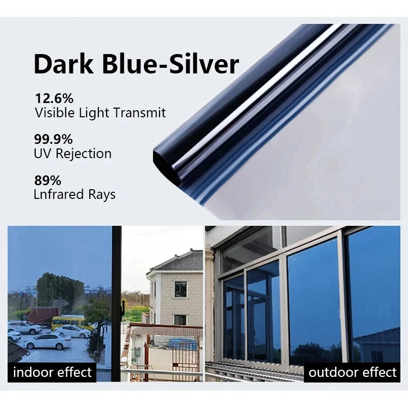 40-90CM Haus Fenster Privatsphäre Tönung Film Anti Look Glas Aufkleber Tag Einweg Spiegel Bildschirm Folie Vinyl UV Schutz Filme So ist Leben