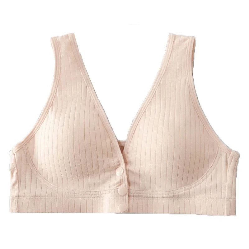 Damen Still-BH aus reiner Baumwolle, Umstandsunterwäsche, große Größen, Bralette, gerafftes Crop-Top So ist Leben
