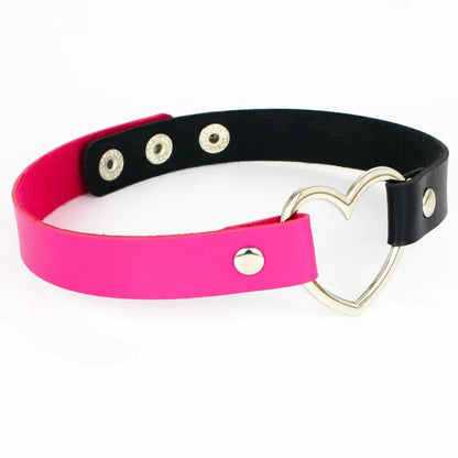 Punk Choker mit Herzdetail für kreative Persönlichkeiten So ist Leben