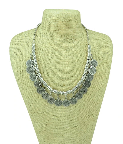 Türkei Bohemian Schwarz Blau Stein Ethnische Münze Quaste Halskette Türkische Gypsy Boho Strand Halsband Lätzchen Indien Halskette für Frauen Party So ist Leben