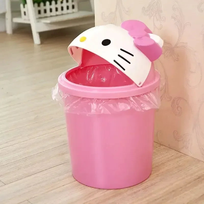 Hello‑Kitty Mülleimer aus Kunststoff im Sanrio Design - So ist Leben