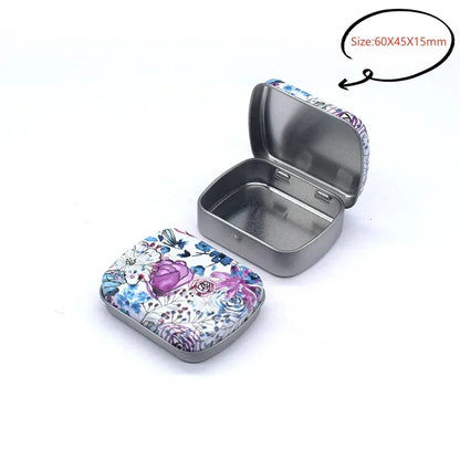 Neue quadratische Blech-Aufbewahrungsboxen Kleine Metall-Aufbewahrungsbox Silber Schmuck Schlüssel Münzen Metallbox Blechdose Hochzeit Süßigkeiten Aufbewahrungsdose So ist Leben